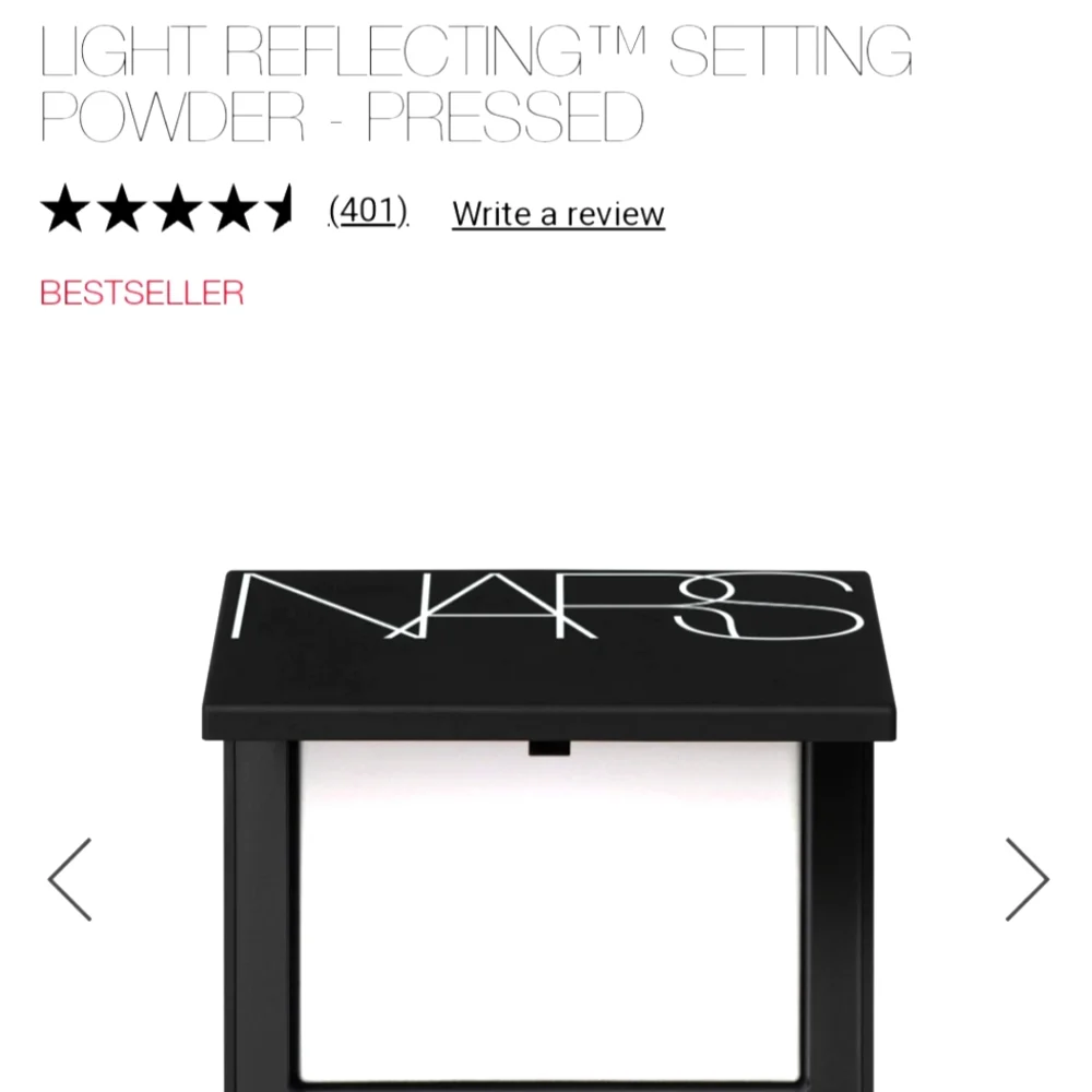 NARS Translucent Crystal Light-Reflecting Setting Powder-Pressed .10oz